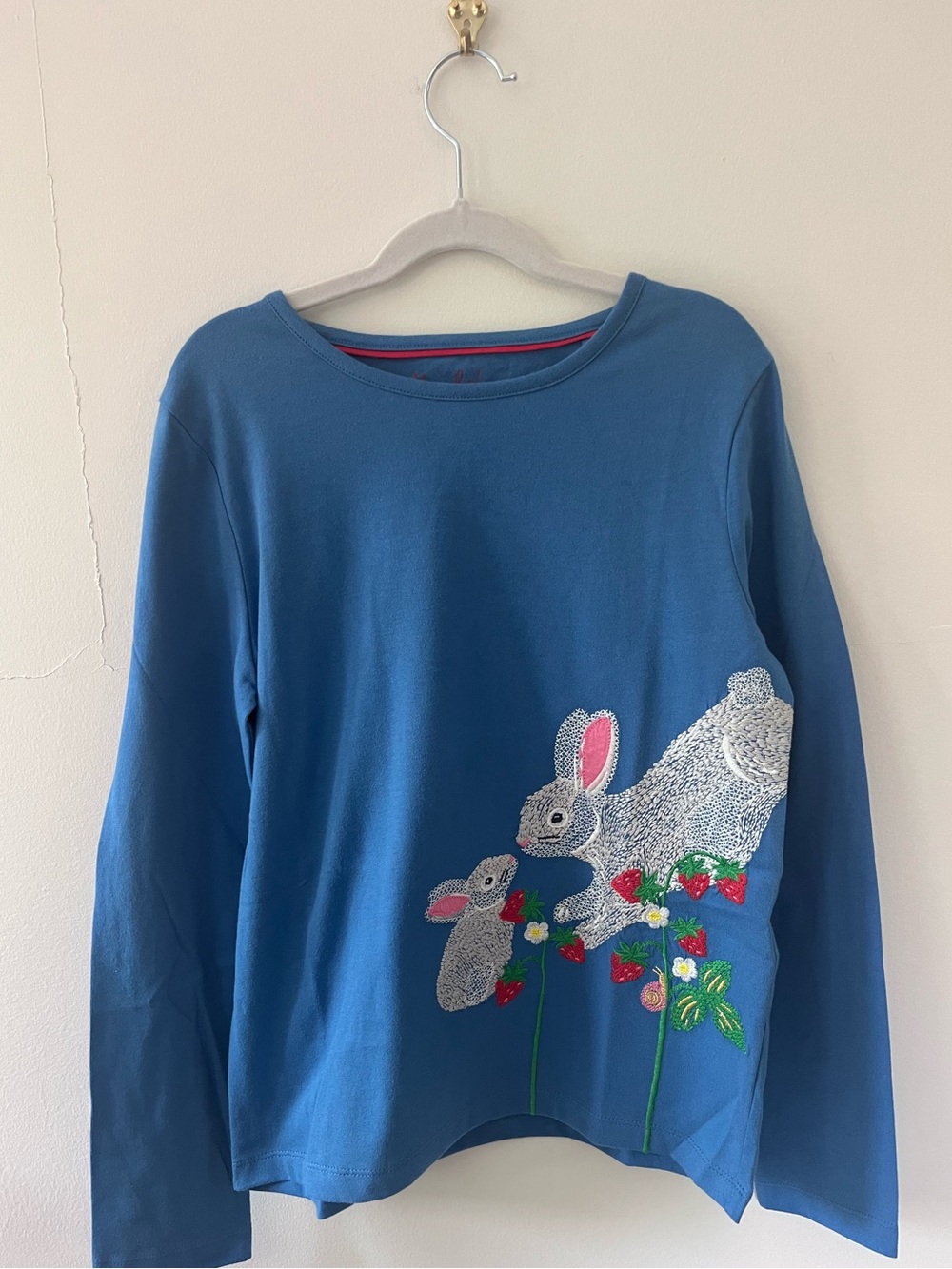 NWOT Mini Boden | Long-Sleeve Bunny Shirt | 11-12Y